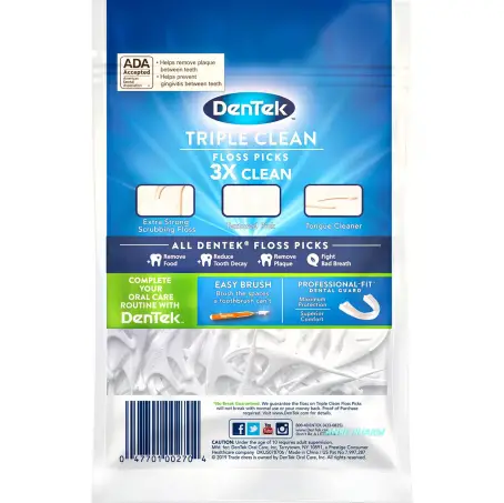 ФЛОС-ЗУБОЧИСТКИ DENTEK Triple Clean №75