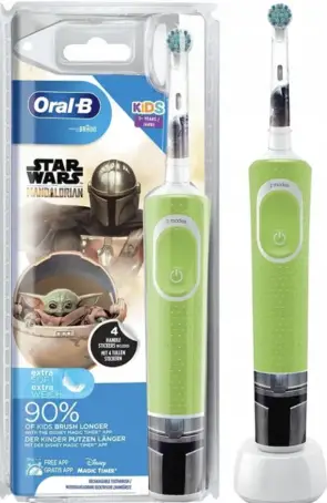 Зубная щетка электрическая детская Oral-B D100 Kids 3+ Star Wars Mandalorian