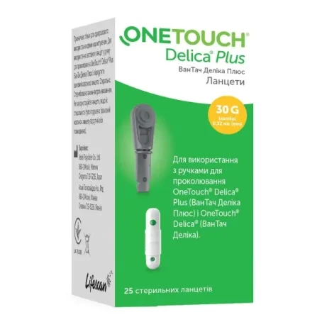 Ланцети OneTouch Delica Plus 25 шт.
