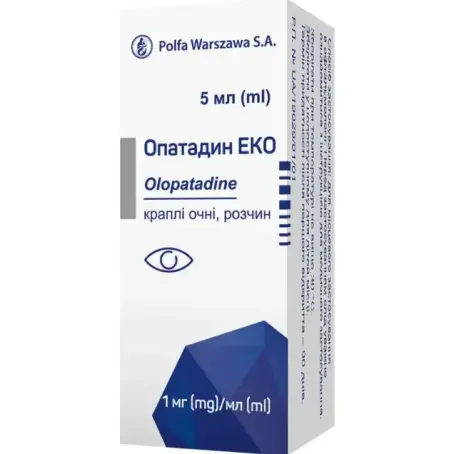 Опатадин еко краплі оч., р-н 1 мг/мл по 5 мл №1 у флак.-крап.