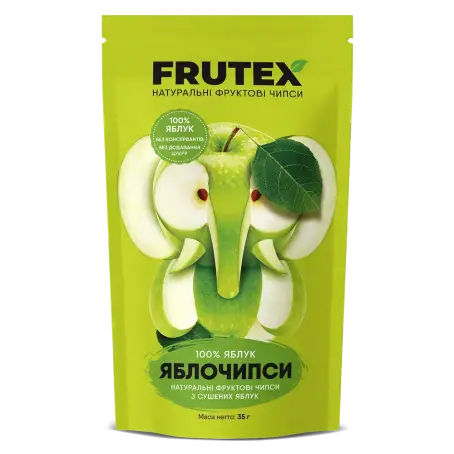 Чіпси фруктові Яблочипси FRUTEX 30гр