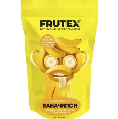 Чіпси фруктові Баначипси FRUTEX 60гр