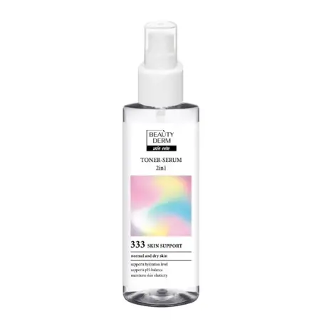 Тонер-сироватка для обличчя Beauty Derm Ready? Glow! 2 в 1 для нормальної або сухої шкіри 100 мл