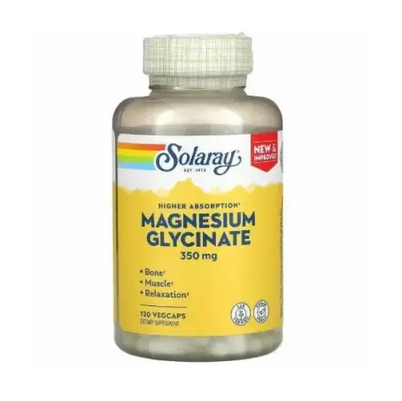 Магній гліцинат Solaray Magnesium Glycinate 350 мг, 240 капсул