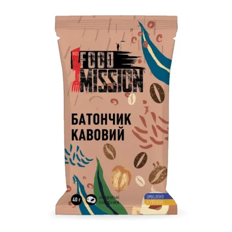 Батончик Food Mission Кавовий, 40 г