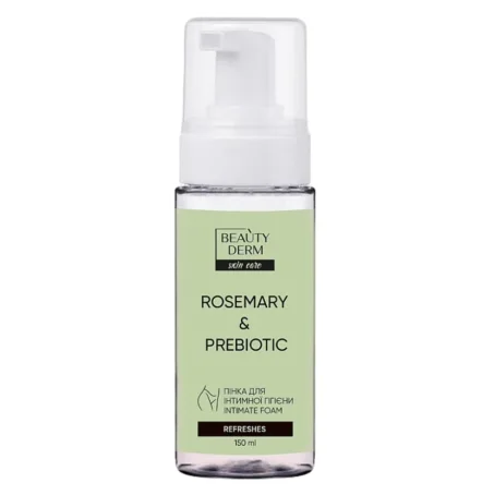 Пінка для інтимної гігієни BEAUTYDERM  ROSEMARY & PREBIOTIC, 150 мл