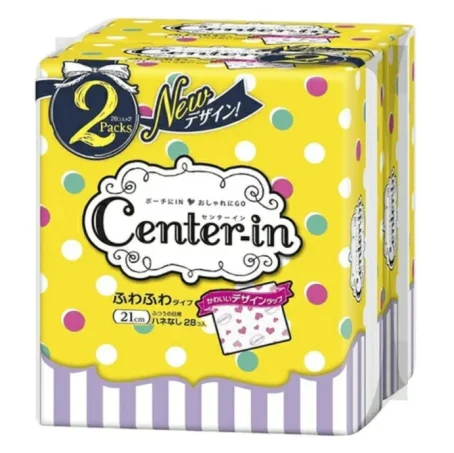 Прокладки гигиенические Unicharm Center-In Soft and Fluffy Day Use 21 см, 28 шт х 2