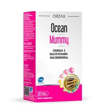 Мультивитаминный и мультиминеральный комплекс для беременных Orzax Ocean Mummy Omega 3, 30 капсул