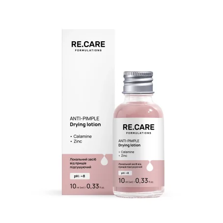 Локальное средство от прыщей подсушивающий Anti-Pimple Drying Lotion RE.CARE, 10 мл