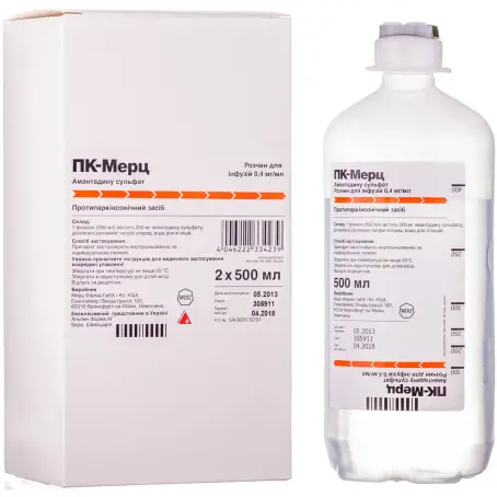 ПК-Мерц раствор для инфузий 0,4 мг/мл флакон 500 мл №2