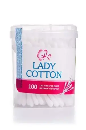 ВАТНІ ПАЛИЧКИ LADY COTTON №100 банка кругла