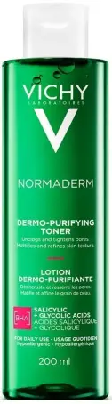 Тонік для обличчя Vichy Normaderm Dermo-Purifying очищуючий звужує пори, матує та покращує текстуру шкіри, 200 мл