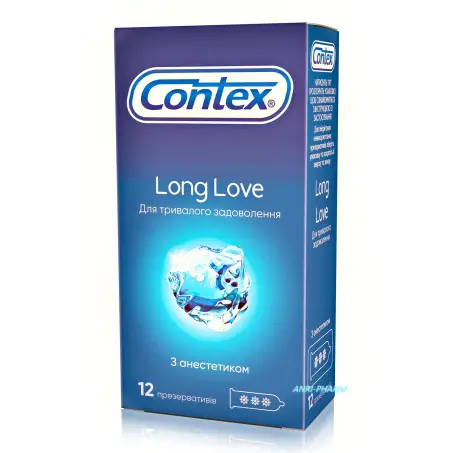 CONTEX Long Love Презервативи з анест. №12