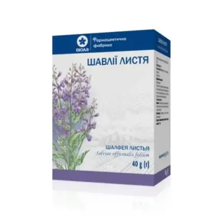 Шалфея листья по 40 г в пач. с внут. пак.