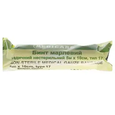 БИНТ 5 м х 10 см MEDICARE н/стер. тип 17