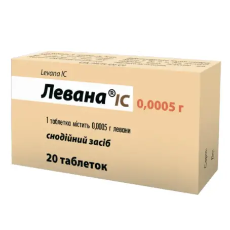 Левана IC таблетки по 0,0005 г, 20 шт