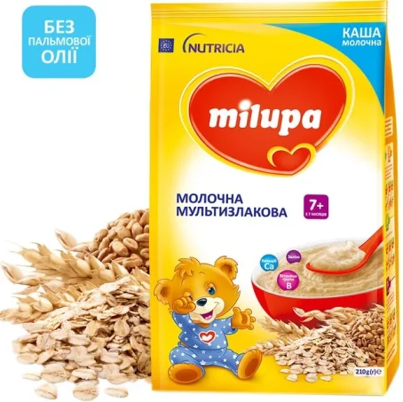 Каша молочна Milupa вівсяна для дітей з 6 місяців, 210 г