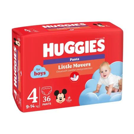 Подгузники-трусики Huggies Pants 4 (9-14 kg) Jumbo 36 Boy детские, для мальчиков, размер 4, 9-14 кг, 36 шт