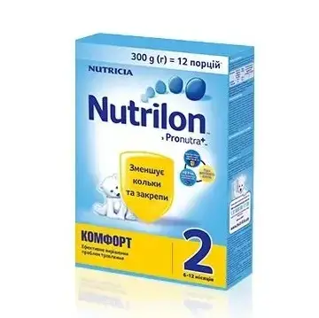Суміш суха молочна Nutrilon Комфорт 2 для харчування дітей від 6 до 12 місяців, 300 г