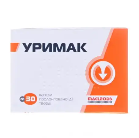 Уримак капсулы прол./д., тв. по 0.4 мг №30