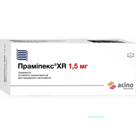 ПРАМІПЕКС XR 1,5 мг №30 табл.