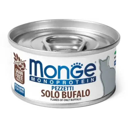 Влажный корм для кошек Monge Cat Monoprotein Solo Buffalo с мясом буйвола, 80 г