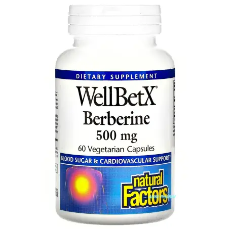 БЕРБЕРИН WELLBETX NATURAL FACTORS 500 мг №60 капс.