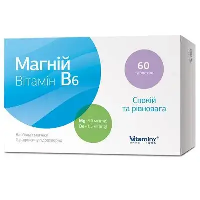 Магній + Віт.В6 №60 табл.