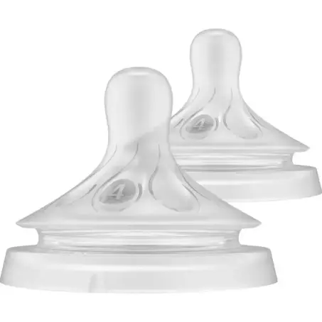 Соска силіконова Philips Avent Natural 2.0 SCY964/02 середній потік від 3 місяця 2 шт