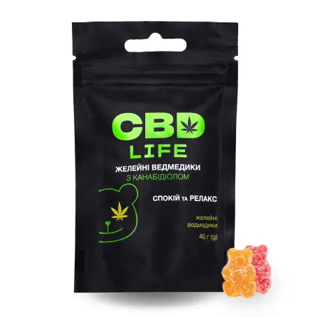 CBD, Желейні ведмедики з канабідіолом, 40 г.