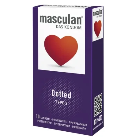 Презервативи Masculan Dotted Тип 2 з пухирцями 10 шт.