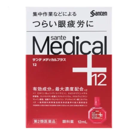 Капли для глаз Santen Medical Plus 12 против возрастных изменений, 12 мл