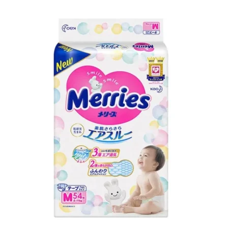 KAO Merries підгузки, М (6-11 кг), 54 шт