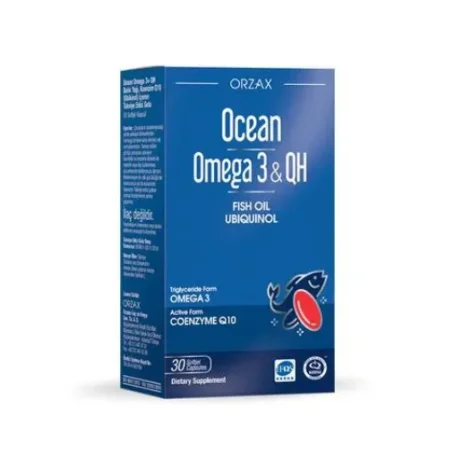 Orzax Ocean Omega-3 & QH, 30  капсул