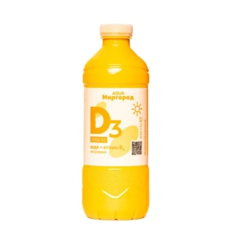 Питна вода "AQUA Миргород з вітаміном D3" 2000 МО 0,33 л н/г