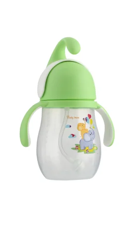 Поильник Baby Team с силиконовой трубочкой и ручками арт.5009, 320 мл