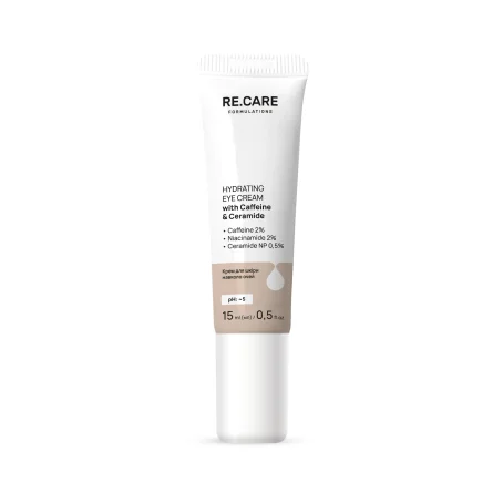 Крем для кожи вокруг глаз Hydrating Eye Cream with Caffeine & Ceramide RE.CARE, 15 мл