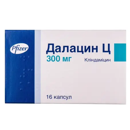 Далацин Ц капсули 300 мг блістер №16