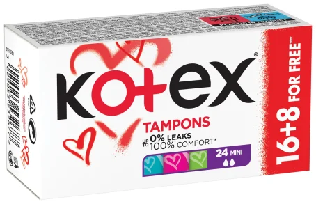 Тампоны гигиенические Kotex Mini 16+8 promo (акция)