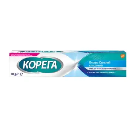 Крем Корега екстра сильний для фіксації протезів 70 г