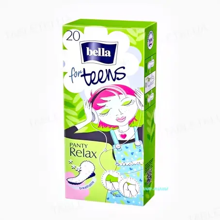 ПРОКЛАДКИ ГИГИЕНИЧЕСКИЕ ЕЖЕДНЕВНЫЕ BELLA FOR TEENS Relax green tea deo №20