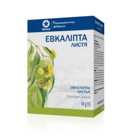 Эвкалипта листья по 50 г в пач. с внут. пак.