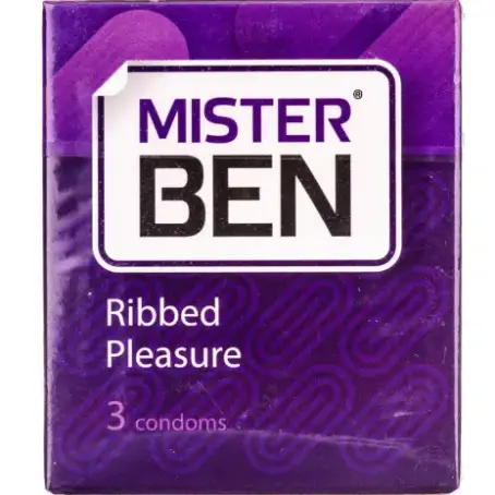  MISTER BEN Ribbed Pleasure Презервативи ребристі, № 3 
