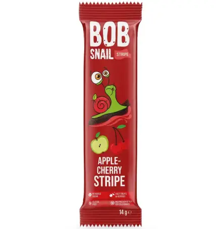 СТРАЙПСИ BOB SNAIL Яблуко-вишня 14 г