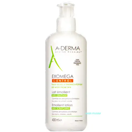 МОЛОЧКО-ЭМОЛИЕНТ A-DERMA ЭКЗОМЕГА КОНТРОЛ СМЯГЧ. д/сух. атопич. кожи лица и тела 400 мл