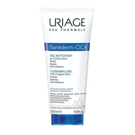 Гель Uriage Bariederm Cica очищающий с медью и цинком Cu-Zn, 200 мл