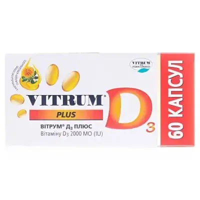 ВІТРУМ D3 ПЛЮС 1000 МО №60 капс.