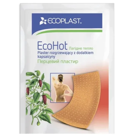 Пластырь Ecoplast (Экопласт) перечный перфорированный 10х18 см, 1 шт.