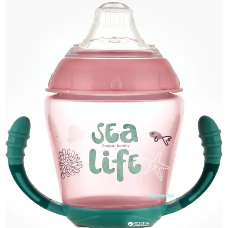 CANPOL КРУЖКА НЕПРОЛИВАЙКА Sea Life 230 мл 56/501 роз.