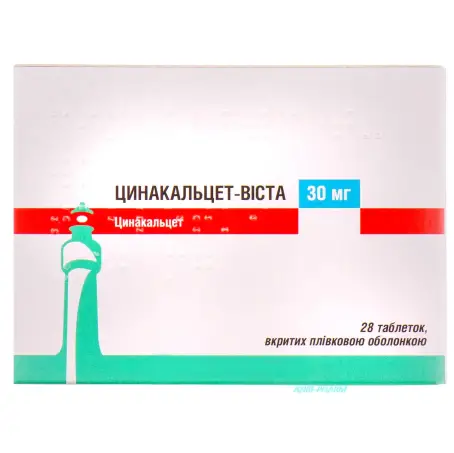 ЦИНАКАЛЬЦЕТ-ВІСТА 30 мг №28 табл. в/о